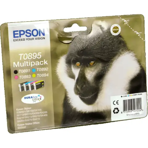 Zestaw Epson T0895 CMYK MultiPack DURABrite Stylus S20/SX100/SX105